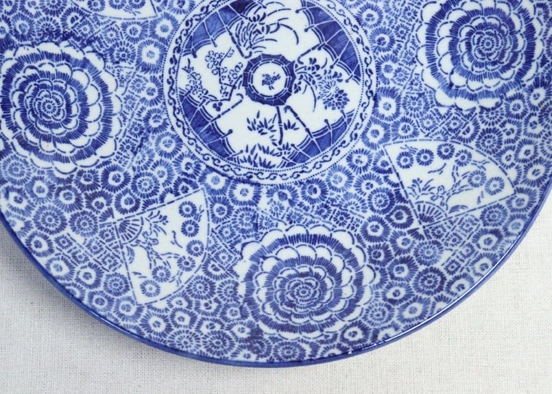 明治後期～大正紙刷洋傘図尺皿 | 吉祥寺PukuPuku