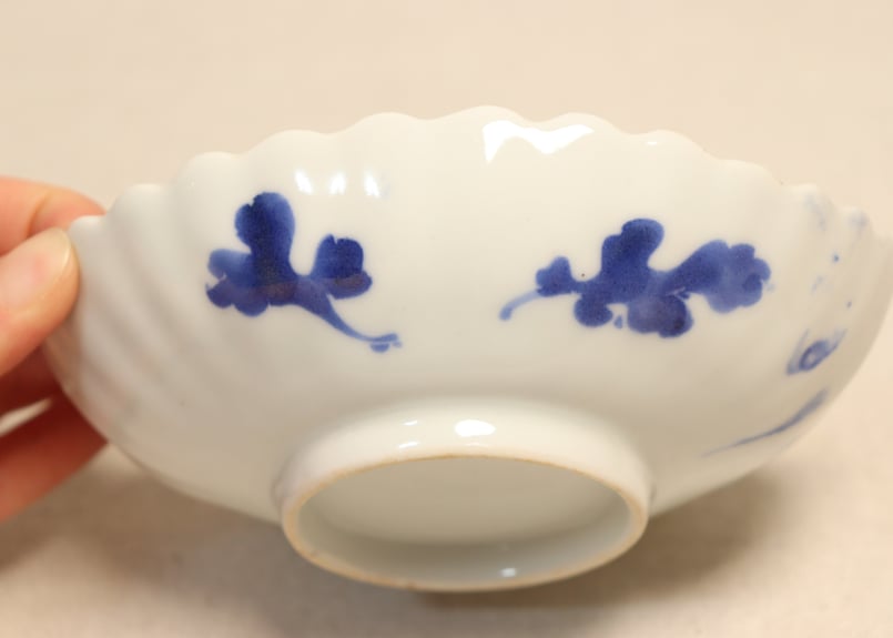 明治後期～大正金彩菊図菊花型楕円深皿①色擦れ | 吉祥寺PukuPuku