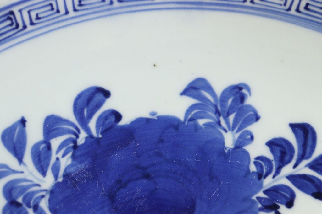 江戸幕末染付牡丹図9寸皿 | 吉祥寺PukuPuku