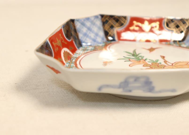 明治前期色絵葡萄図ひし形皿① | 吉祥寺PukuPuku