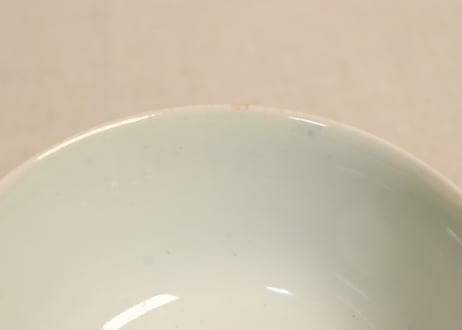 明治後期~大正銅判氷裂に梅図飯茶碗②少甘手