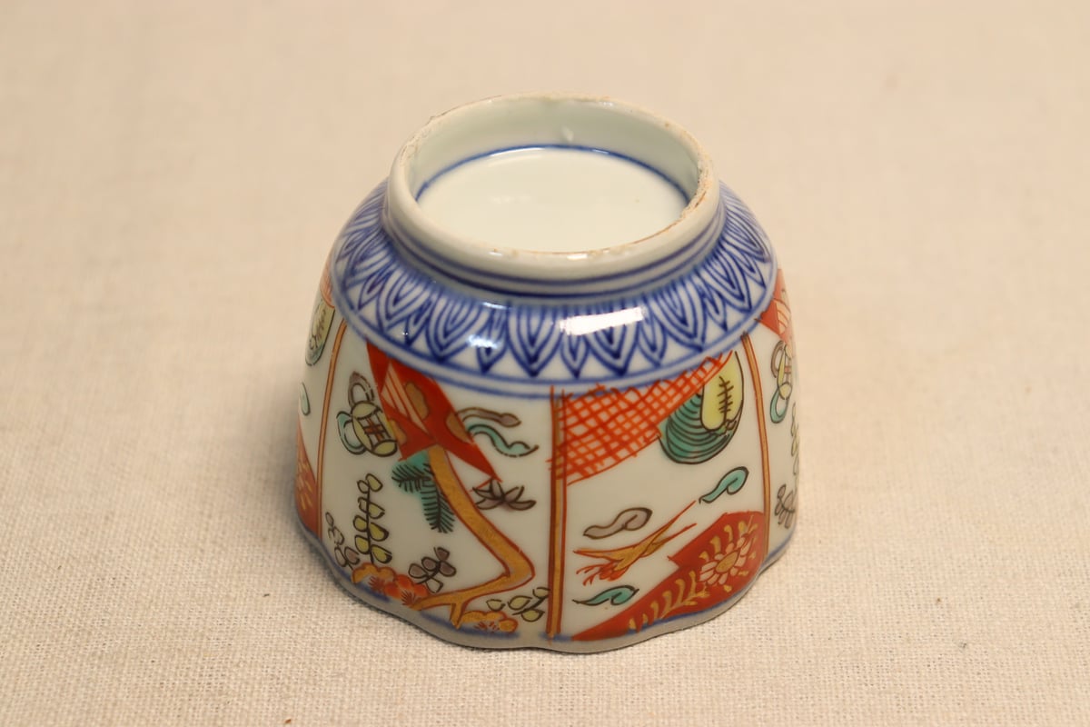 明治前期色絵熨斗と鶴亀図向付 | 吉祥寺PukuPuku