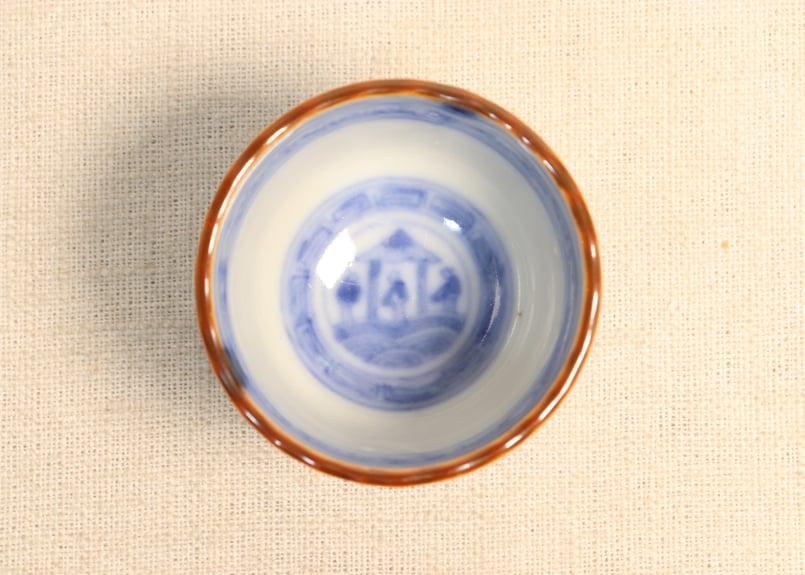 時代　青木木米　呉州赤絵龍図花入（底に銘）　木箱付　東Y7-0402☆2F 時代 青木木米 呉州赤絵龍図花入（底に銘） 木箱