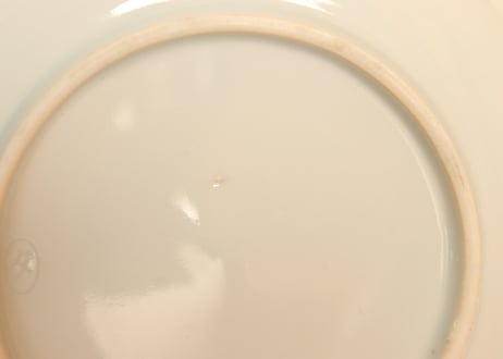 明治後期～大正色絵鶴亀図5寸皿