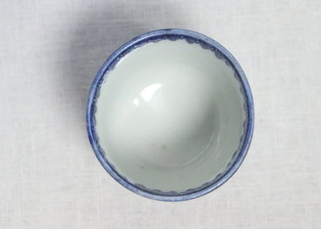 明治前期紙刷幾何学捻子文図筒向付