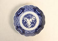 江戸後期～明治期　色絵人物図なます皿　5枚　珍しい絵付　蛇の目高台 江戸幕末染付富士と波図なます皿 | 吉祥寺PukuPuku