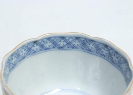 明治前期色絵桜と菊図向付