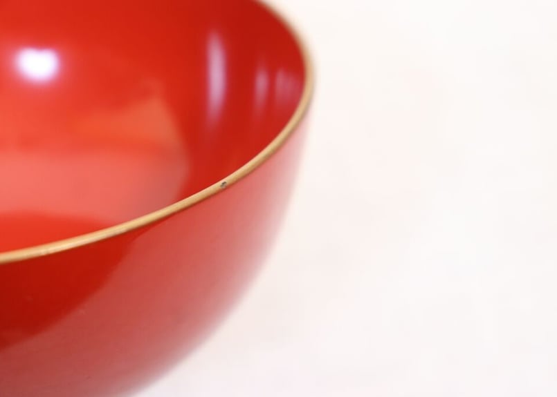 皆朱金縁吸物椀 小キズ込み | 吉祥寺PukuPuku
