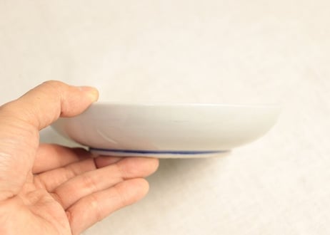 明治後期～大正銅判山水人物図5寸皿
