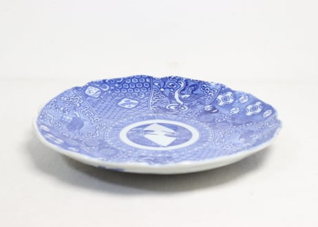 明治後期～大正銅判亀と鳳凰図８寸皿①