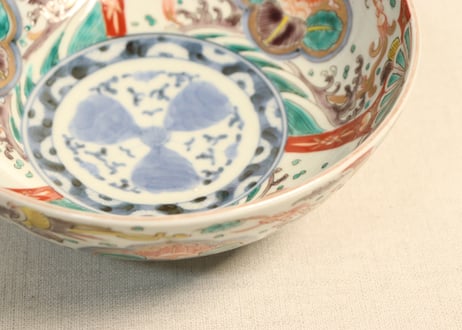 明治前期色絵桐と鳳凰図三ツ組鉢