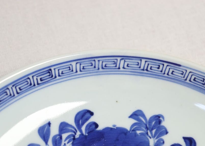 江戸幕末染付牡丹図9寸皿 | 吉祥寺PukuPuku