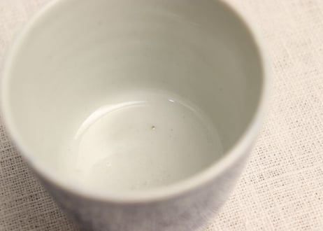 明治前期紙刷微塵唐草文そば猪口