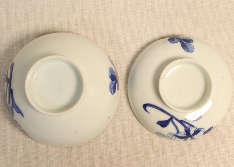 染付蓋茶碗  8客 明治前期染付菊花図蓋茶碗 | 吉祥寺PukuPuku