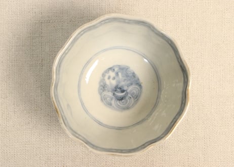 明治前期色絵竹梅と桐図通り物向付①