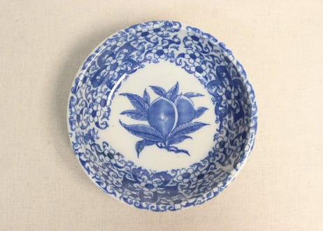 明治前期　色絵　花籠　龍と鳳凰　唐花　蝶　輪花　大鉢 明治前期 色絵 花籠 龍と鳳凰 唐花 蝶 輪花 大鉢 青磁鳳凰