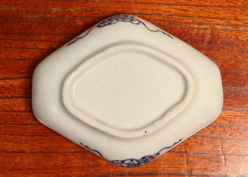 京焼　雲形豆皿　5枚　10cm　江戸中期〜後期 江戸時代後期頃・瀬戸・兎・鉄絵・豆皿・五客組 | Sara,Mino