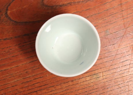 江戸中期染付若松図小猪口 5客組 共箱付