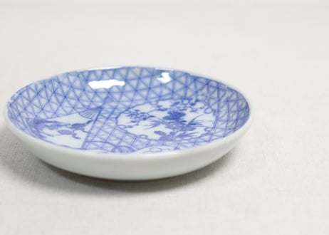 明治後期～大正銅判馬に瓢箪と草花図小皿①
