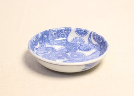 明治後期～大正銅判兎と捻子文小皿