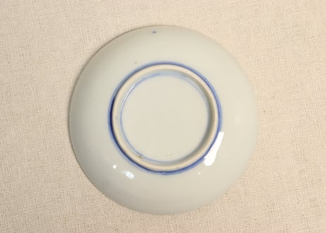 明治後期~大正銅判水仙図小皿