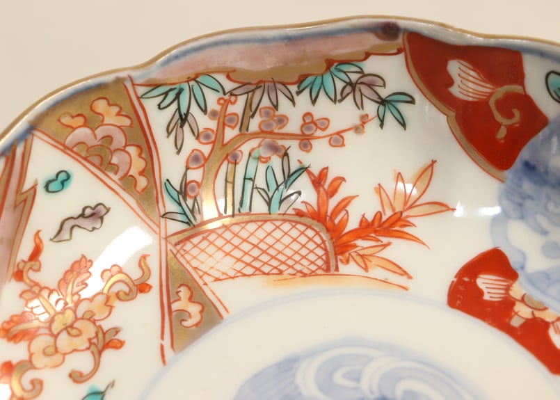 明治前期色絵竹梅と桐図通り物なます皿 | 吉祥寺PukuPuku