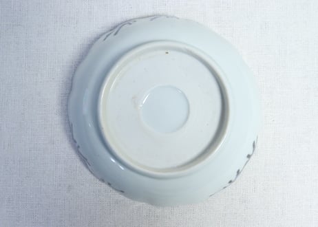 江戸後期染付雪輪と竹図なます皿 5客組