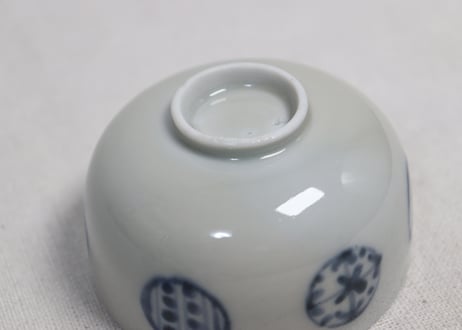 江戸幕末染付丸文湯呑②ケムリ