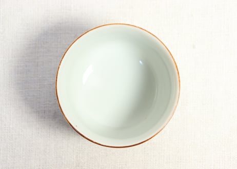 昭和戦前色絵菊図プリント湯吞