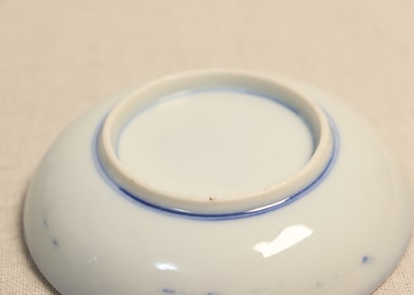 明治後期~大正銅判桐と菊図小皿