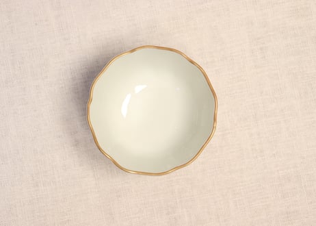 明治前期金彩水仙図向付