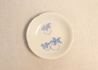 昭和戦前ゴム判蕪図小皿