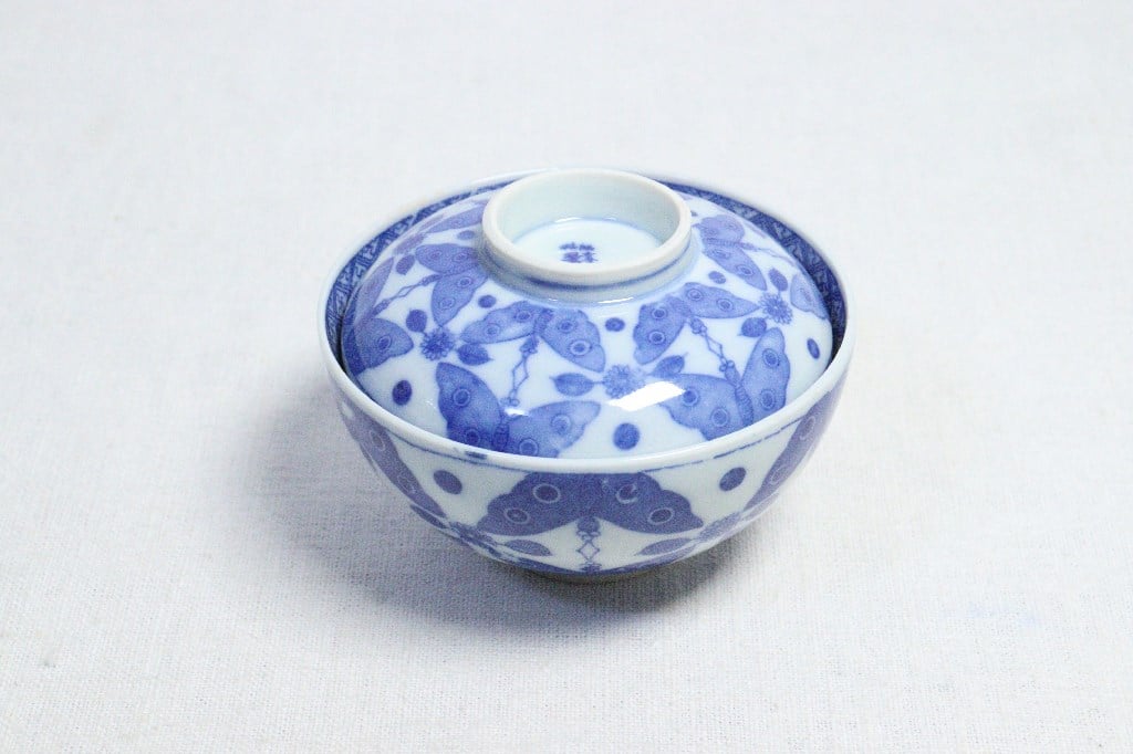 明治後期～大正銅判蝶図飯茶碗 | 吉祥寺PukuPuku