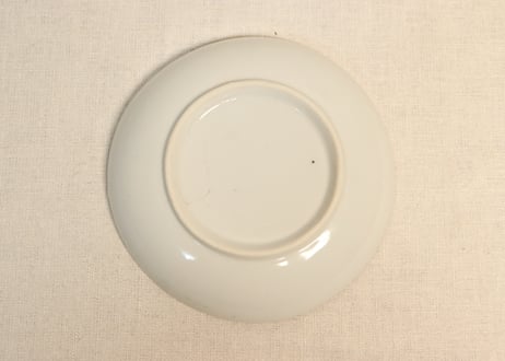 明治後期～大正銅判桃図5寸皿