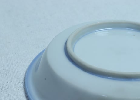 明治後期～大正銅判菊と鳥三羽図小皿