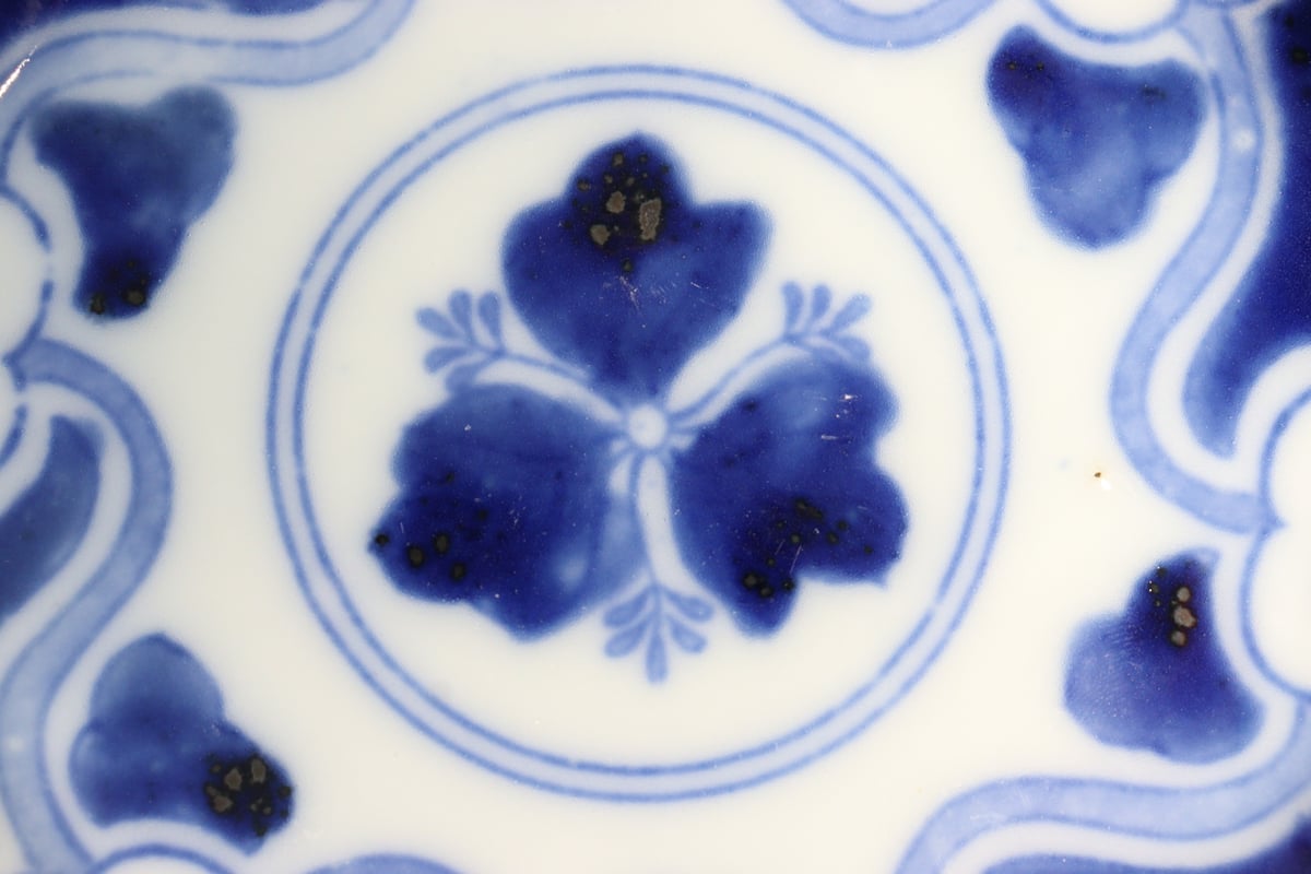 明治後期～大正銅判六方に花図小皿 | 吉祥寺PukuPuku