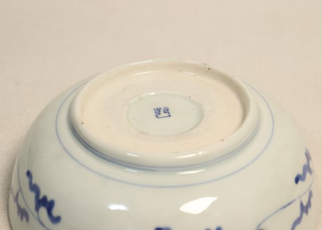 江戸幕末赤絵金彩朝顔図春寒鉢①