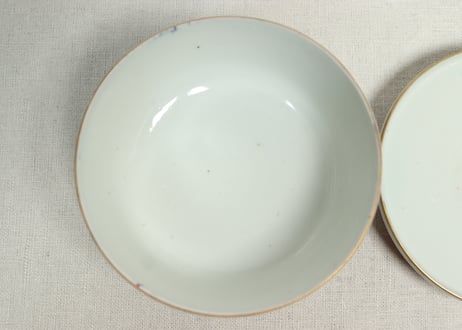 明治前期色絵市松に松竹梅図蒸茶碗①