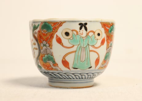 明治前期色絵人物と宝図向付