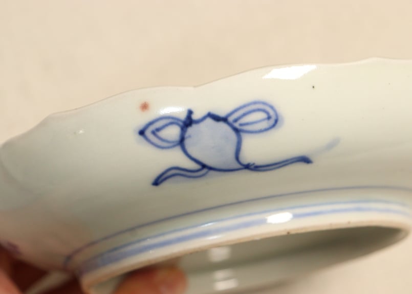 明治～大正時代　蔵春亭久富製磁所　色絵花鳥文貝合皿　5枚　古器を楽しむ 明治～大正時代 蔵春亭久富製磁所 色絵花鳥文貝合皿