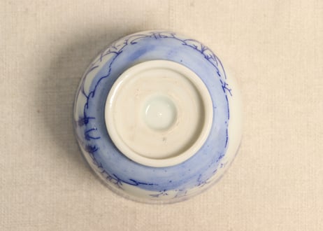 明治後期~大正銅判松に鹿図向付