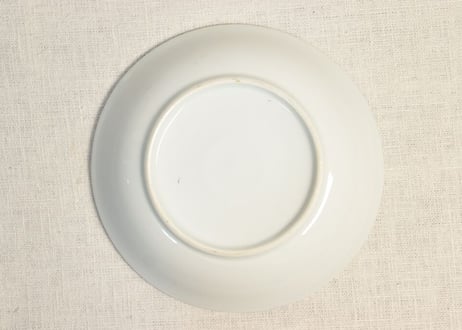 明治後期~大正染付秋海棠図5寸深皿