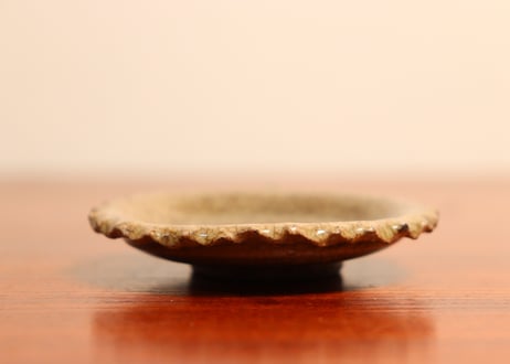 江戸前期御深井焼ひだ豆皿①