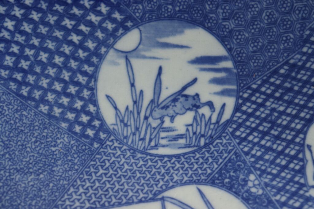 明治後期~大正銅判窓絵散らし図尺皿 | 吉祥寺PukuPuku