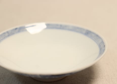大正～昭和戦前ゴム判松竹梅図飯茶碗