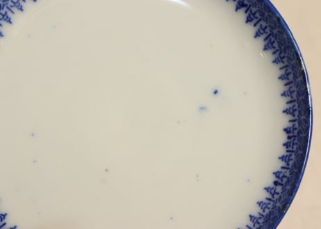 明治前期紙刷唐子と竹林図飯茶碗