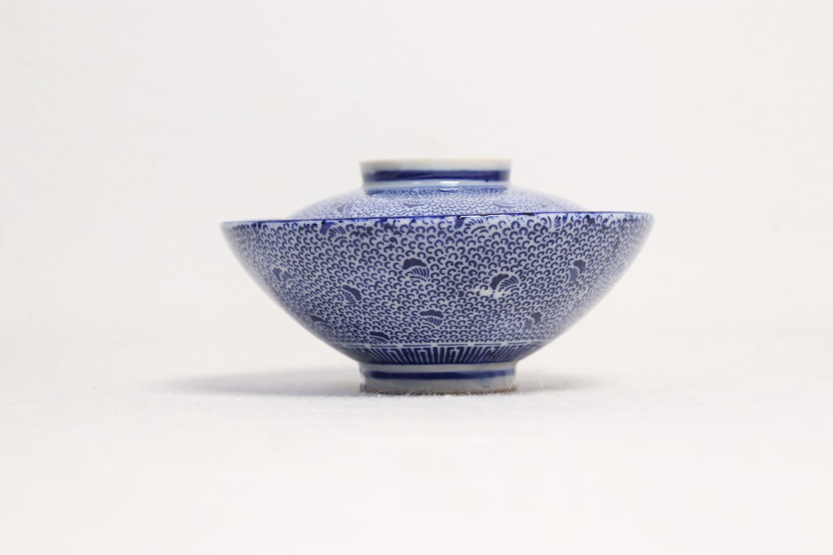 微塵唐草　二器セット　骨董　明治時代 微塵唐草 二器セット 骨董 明治時代 微塵唐草 二器セット 骨董