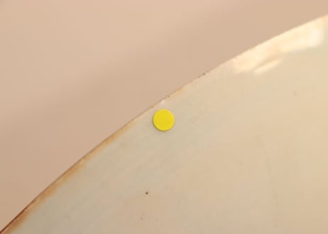 江戸幕末染付恵比寿,大黒,福禄寿図一尺二寸皿 ノミホツ,少甘手