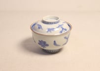 明治前期染付麒麟とお道具図通り物飯茶碗