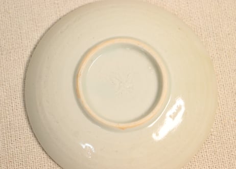 江戸後期染付寿文字と蝙蝠図豆皿①